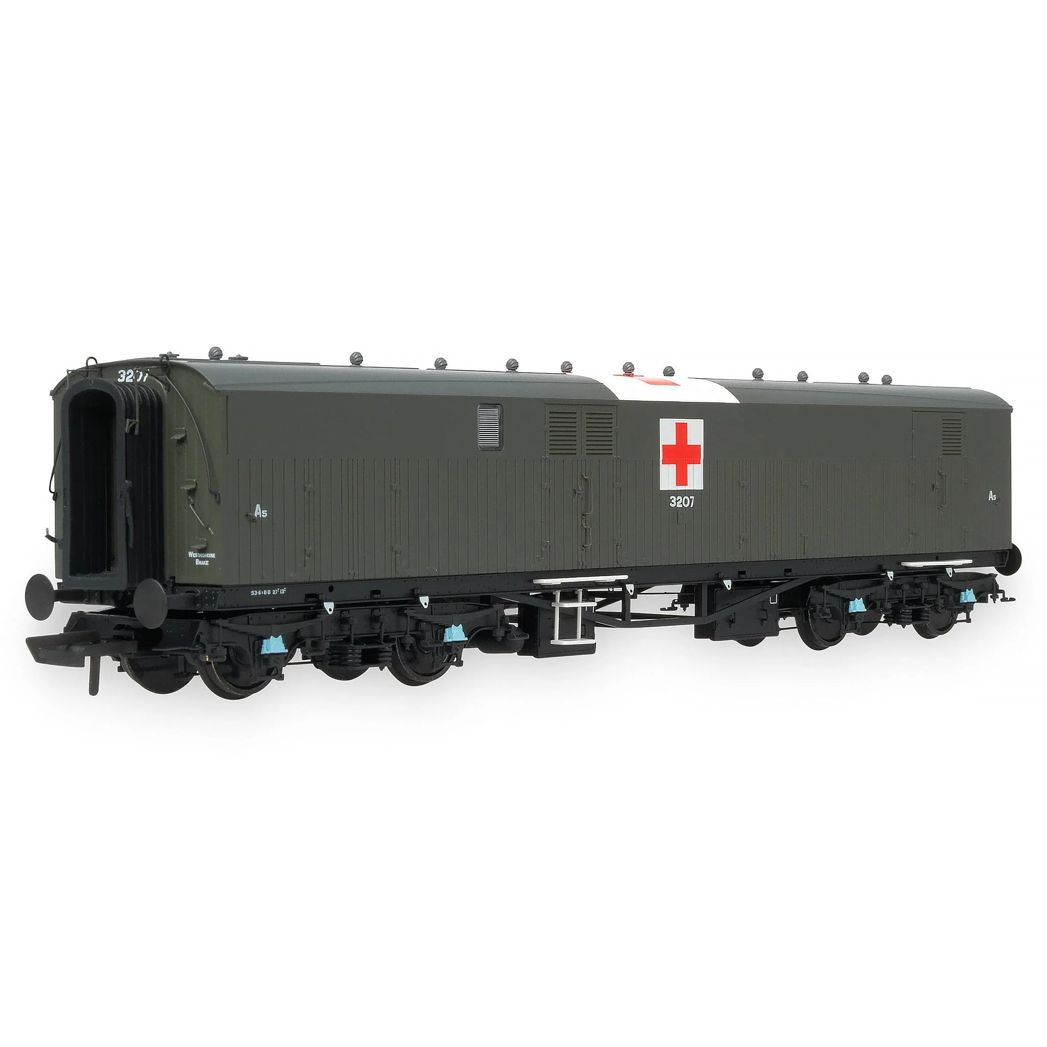 Siphon G - Ex-Dia. O.33 Overseas Ambulance Train No.32 Ward Car - Olive Green (c/w Red Cross): A5 3207 - Image 11