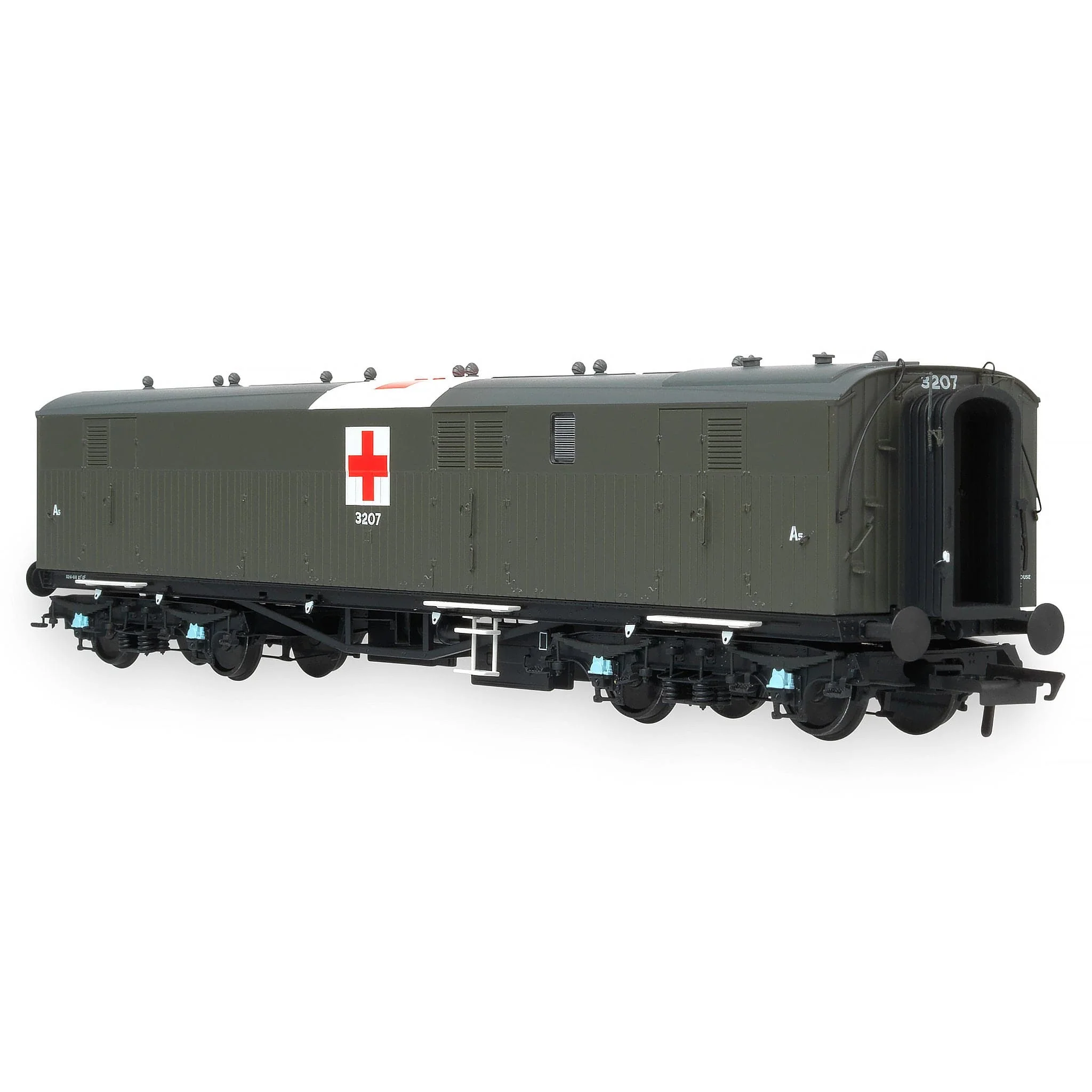 Siphon G - Ex-Dia. O.33 Overseas Ambulance Train No.32 Ward Car - Olive Green (c/w Red Cross): A5 3207 - Image 4