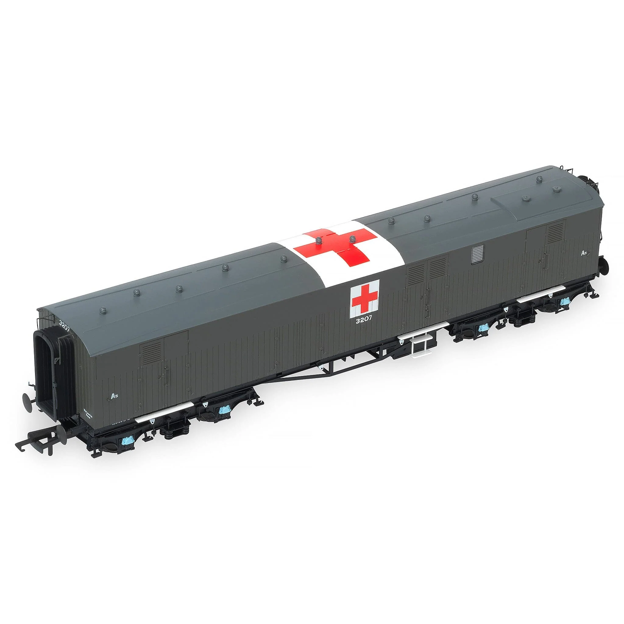 Siphon G - Ex-Dia. O.33 Overseas Ambulance Train No.32 Ward Car - Olive Green (c/w Red Cross): A5 3207 - Image 7