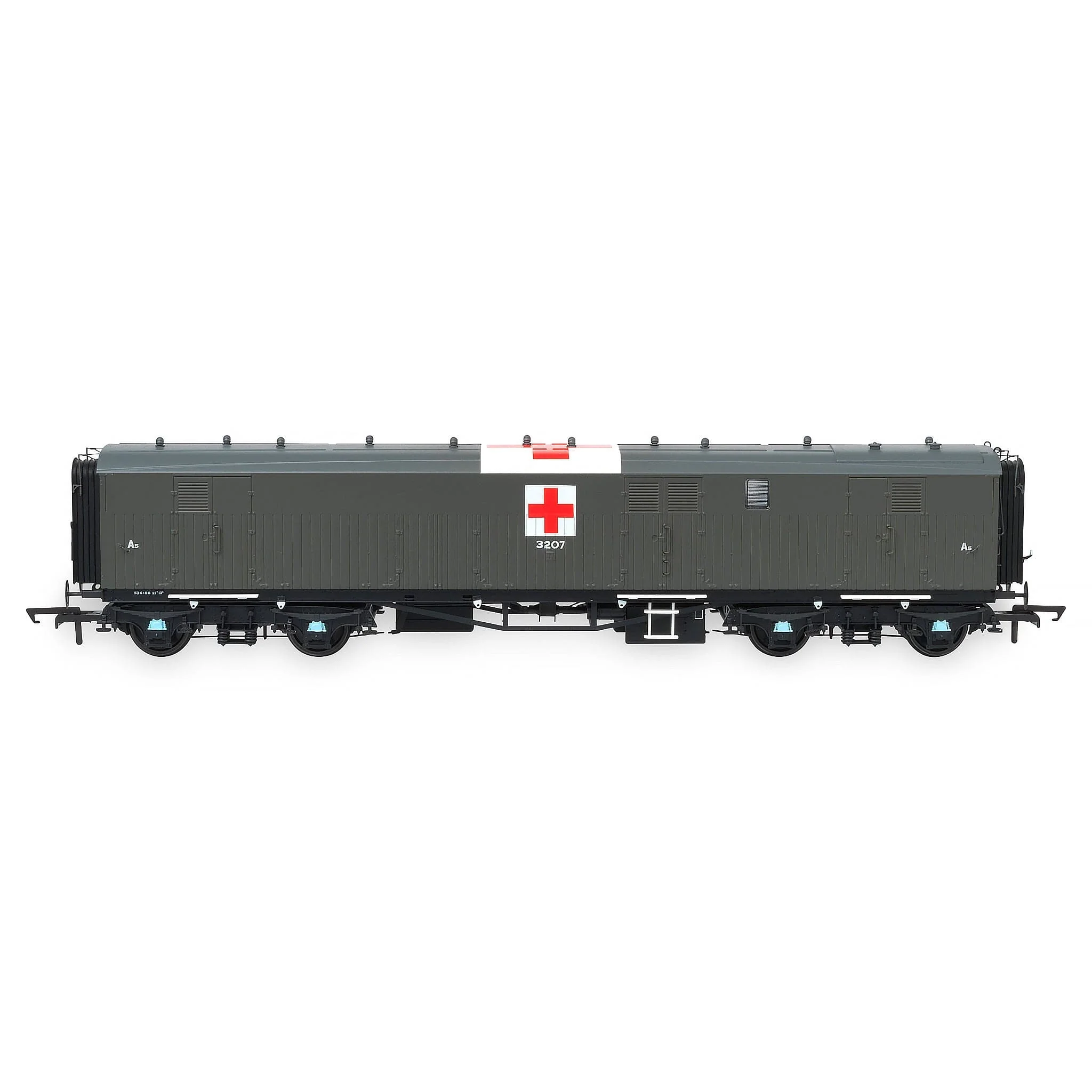 Siphon G - Ex-Dia. O.33 Overseas Ambulance Train No.32 Ward Car - Olive Green (c/w Red Cross): A5 3207 - Image 8